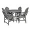 Highwood Usa Hamilton 5pc Round Counter Height Outdoor Patio Furniture Dining Set AD-CNA48-CGE - alternate 1